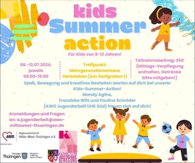 Kids Summer Action Flyer