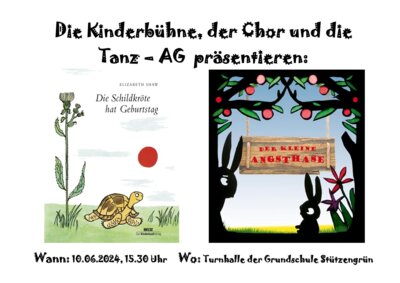 Einladung zur Kinderbühne und Chor Grundschule Stützengrün (Bild vergrößern)