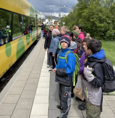 Die Klassenfahrt der Klasse 4a und 4b (Bild vergr&ouml;&szlig;ern)