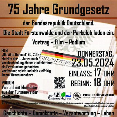 75 Jahre Grundgesetz - Veranstaltung im Parkclub (Bild vergrößern)