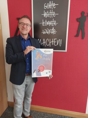 Bürgermeister Thomas Eckhardt ruft zur Teilnahme an der Registrierung auf (Bild vergrößern)