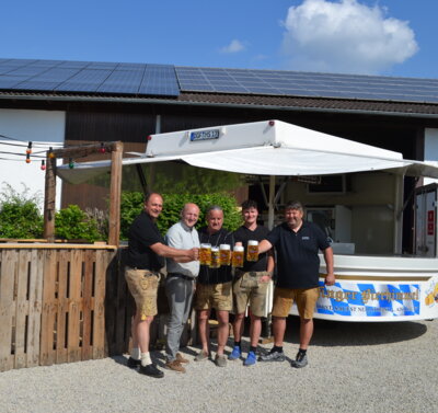 Der „Bierhimmel“ ist am Volksfest