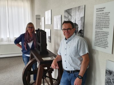 Glasmuseum: Umbauarbeiten im Obergeschoss (Bild vergr&ouml;&szlig;ern)