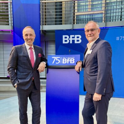 Foto zur Meldung: Der LFB gratuliert Dr. Stephan Hofmeister zur Wahl als neuen BFB-Präsident