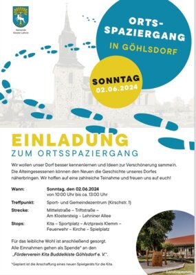 Ortsspaziergang durch Göhlsdorf (Bild vergrößern)