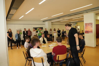 Tag der Demokratie auf dem Schulcampus (Bild vergrößern)