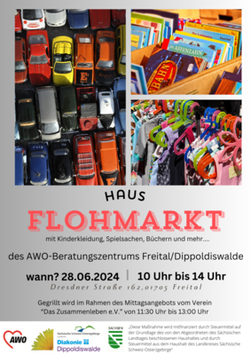 Haus-Flohmarkt des AWO-Beratungszentrums Freital/Dippoldiswalde (Bild vergrößern)