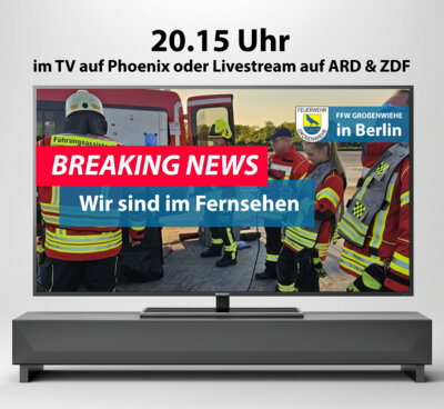 Livestream oder im Fernsehen – FFW Großenwiehe in Berlin (Bild vergrößern)