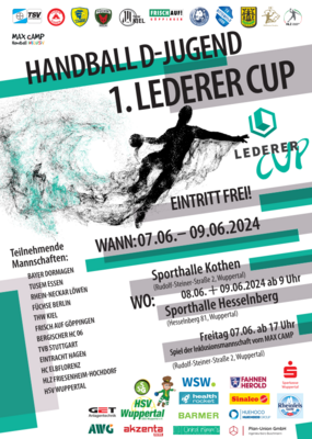 Handball D-Jugend 1 Lederer Cup Wuppertal 7.6-9.6 (Bild vergrößern)