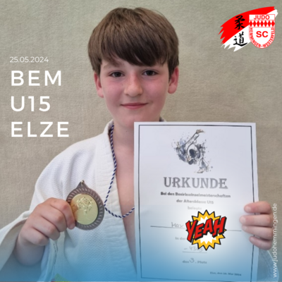 3. Platz BEM U15 für Max am 26.05.2024 - SC Hemmingen-Westerfeld (Bild vergrößern)