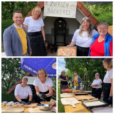 Einweihung des neuen Holzbackofens in der Kita „Zwergenland“ in Kleinlüder