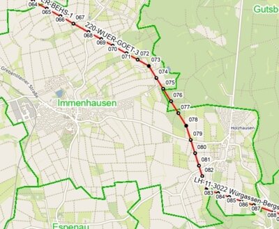 Verlauf der Stromleitung (Bild vergr&ouml;&szlig;ern)