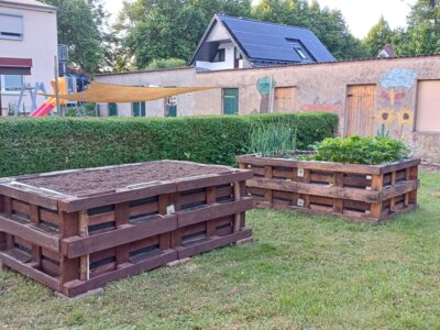 Arbeitseinsatz im Schulgarten