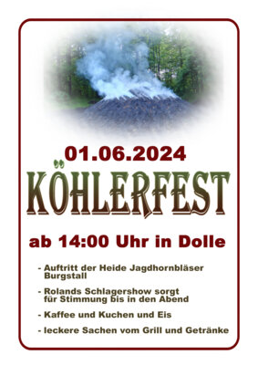 Meldung: In Dolle laufen die Vorbereitungen für das 20. Köhlerfest