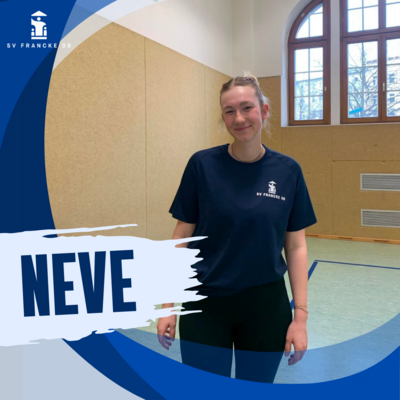 Unsere Übungsleiterin Neve