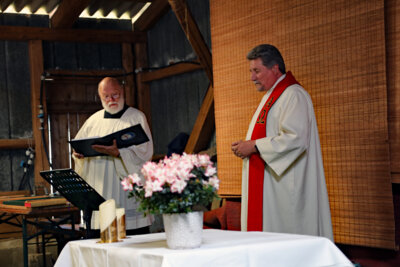 Gottesdienst zum "41. Norddeutscher Kunsthandwerkermarkt" in Süderschmedeby