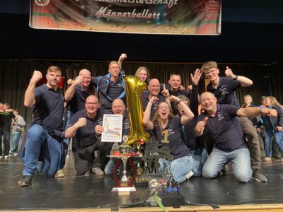 Das Männerballett Günthersdorf ist KLV-Landesmeister 2024