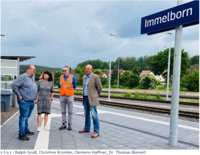 Bauarbeiten am Bahnhof Immelborn sind beendet