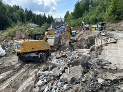 Info aktuelle Bauarbeiten in der Fichtelberger Straße