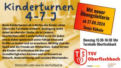 Kinderturnen geht weiter! (Bild vergrößern)