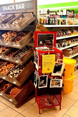Unsere Spendenbox im Farmer Store Rosdorf (Bild vergrößern)