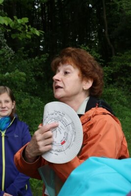 Silvia Schaaf Dormeier mit Rad Jahr der Holle (c) Andrea Imhäuser (Bild vergrößern)