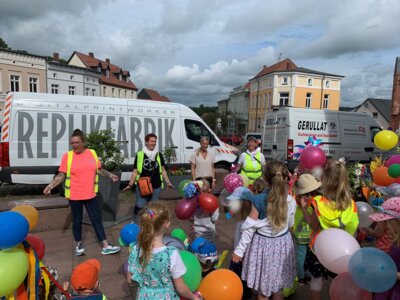 Foto zur Meldung: Besuch bei der Bürgermeisterin