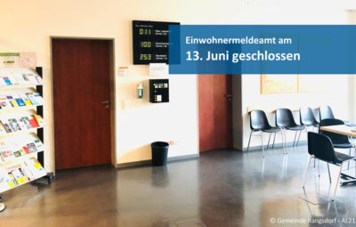 Rangsdorfer Einwohnermeldeamt nicht besetzt (Bild vergrößern)
