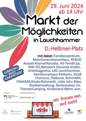 Anmelden und mitmachen beim Markt der Möglichkeiten in Lauchhammer