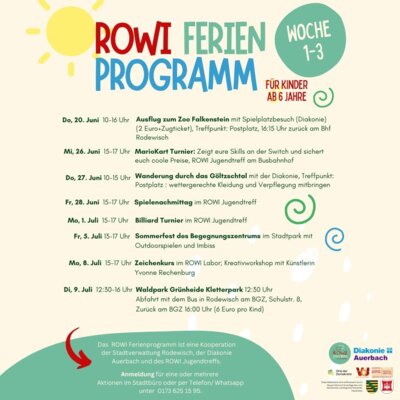 Meldung: ROWI Ferienprogramm