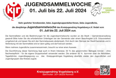 Jugendsammelwoche Sommer 2024