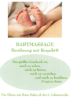 Babymassage (Bild vergrößern)