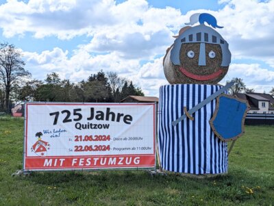Foto zur Meldung: 725 Jahre Quitzow: Perleberger Ortsteil lädt am 21. und 22. Juni zum Dorfjubiläum ein