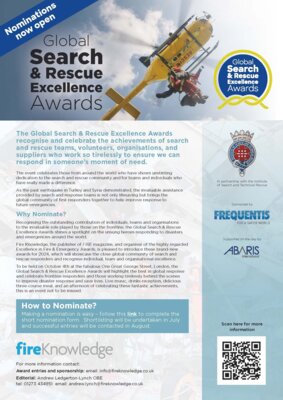 Meldung: Global Search & Rescue Excellence Awards ausgelobt