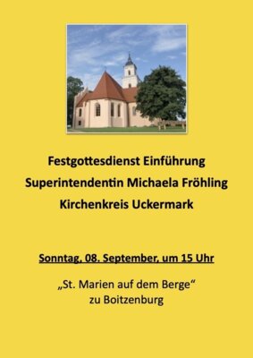 Einführung Superintendentin Michaela Fröhling (Bild vergrößern)