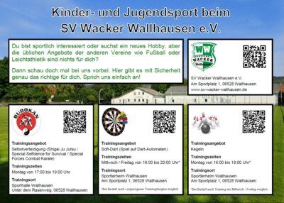 Kinder- und Jugendsport im SV Wacker Wallhausen e.V. (Bild vergrößern)