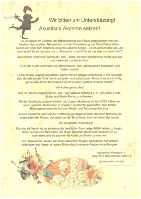 Sponsoren gesucht!