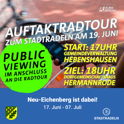 STADTRADELN - Auftaktveranstaltung / Radtour am 19. Juni (Bild vergrößern)