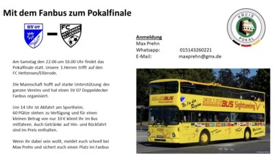 Foto zur Meldung: Mit dem Fanbus zum Pokalfinale