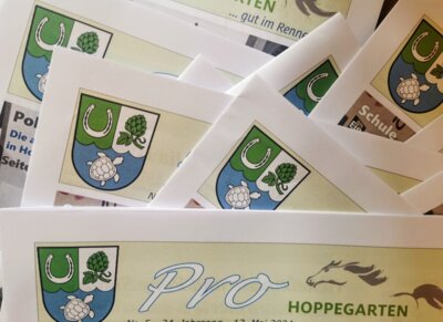 Meldung: Gemeindezeitung Pro Hoppegarten liegt an den bekannten Stellen zum Mitnehmen bereit