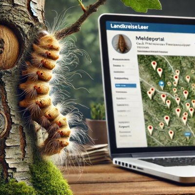 Eichenprozessionsspinner: Bürger können Sichtung online melden (Bild vergrößern)