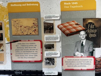 "´Lasst mich ich selbst sein.´ Anne Franks Lebensgeschichte." (Bild vergrößern)