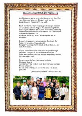 Abschlussfahrt der Klasse 4c (Bild vergrößern)