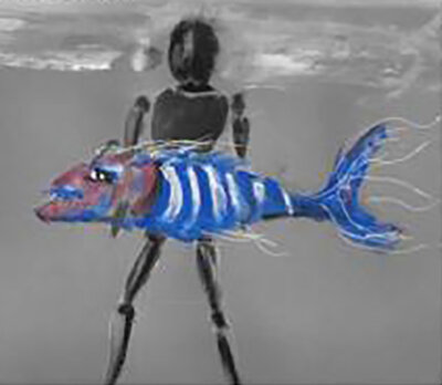 Ausstellung „Zwei fischen im Seelentümpel“ (Bild vergr&ouml;&szlig;ern)