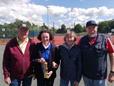 Foto zur Meldung: Boule: 11. Grubenlampenturnier der Boule Sparte und die Grubenlampe bleibt diesmal beim TSV Kirchdorf ...