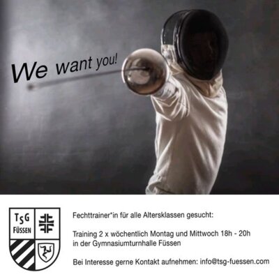 Fechttrainer*in gesucht (Bild vergrößern)