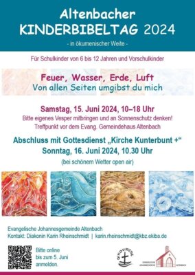 Meldung: Kinderbibeltag und Kirche Kunterbunt+