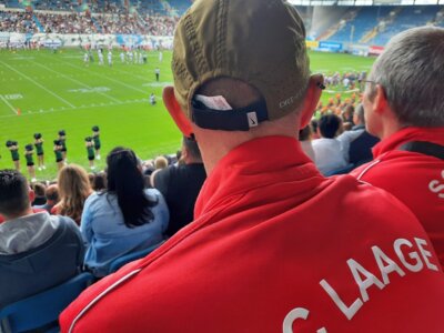 Football im Ostseestadion. Foto: André Stache