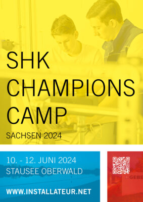 PRESSMITTEILUNG ZUM SHK CHAMPIONSCAMP SACHSEN 2024 vom Fachverband Sanitär Heizung Klima Sachsen