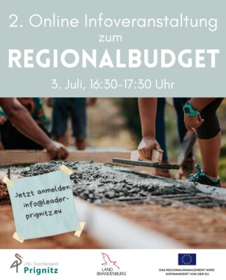 Einladung zur 2. digitalen Infoveranstaltung zum Regionalbudget am 03.07.2024